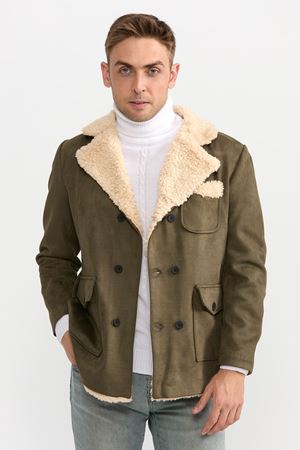 Slimfit Kesim Gemici Model Nubuk  Mont-HAKİ