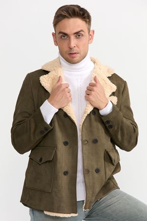 Slimfit Kesim Gemici Model Nubuk  Mont-HAKİ