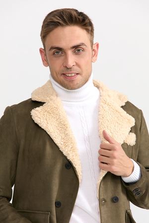 Slimfit Kesim Gemici Model Nubuk  Mont-HAKİ