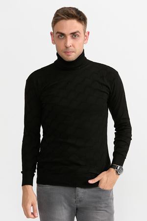 Slimfit T.Balikci Kazak 1029-SİYAH