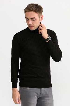 Slimfit T.Balikci Kazak 1029-SİYAH