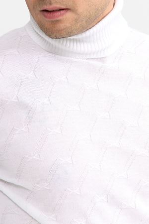 Slimfit T.Balikci Kazak 1029-BEYAZ