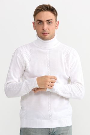 Slimfit T.Balikci Kazak 1031-BEYAZ