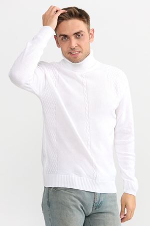 Slimfit T.Balikci Kazak 1031-BEYAZ