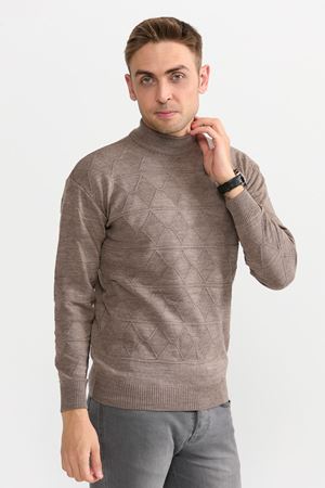 Slimfit Y.Balikci Kazak 1051-VİZON