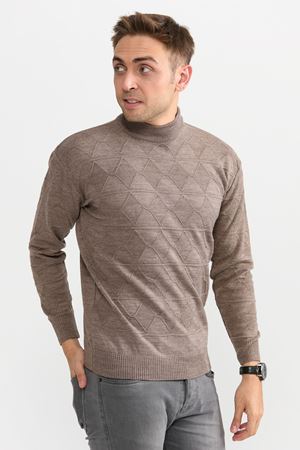 Slimfit Y.Balikci Kazak 1051-VİZON