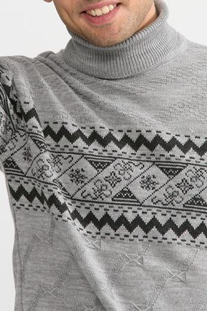 Slimfit Kilim Desen Kazak 1028-GRİ