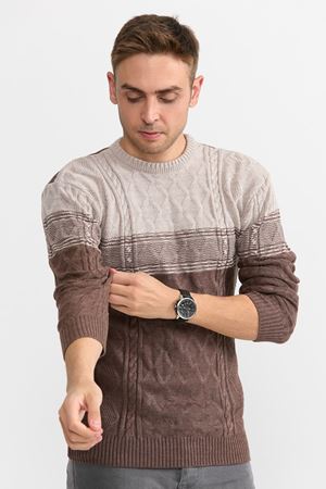 Slimfit Orgu Desen Kazak 1025-TAS