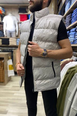 Slimfit Kesim Erkek Sisme Bondit Yelek-TAS