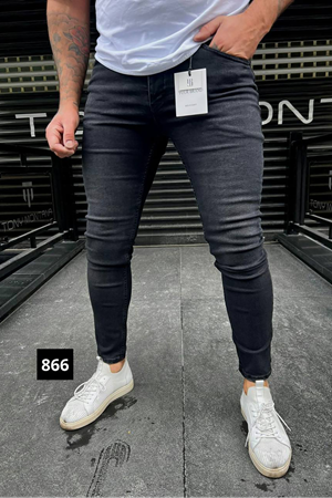 Slimfit Kesim Erkek Likrali Dar Paca Kot Pantolon-KOD:866