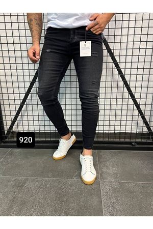 Slimfit Kesim Erkek Likrali Dar Paca Kot Pantolon-KOD:920