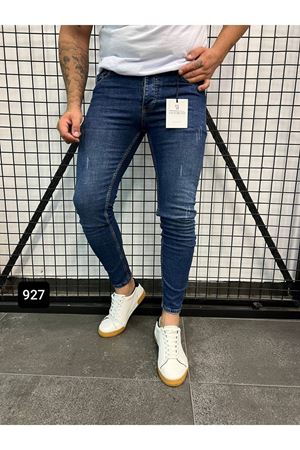 Slimfit Kesim Erkek Likrali Dar Paca Kot Pantolon-KOD:927