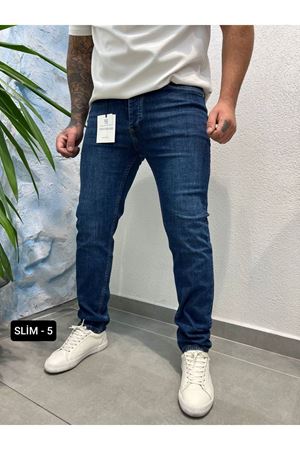 Slimfit Rahat Kesim Erkek Likralı Kot Pantolon-SLİM-05