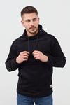 Slimfit Kesim Kanguru Cep Polar Sweatshirt-SİYAH